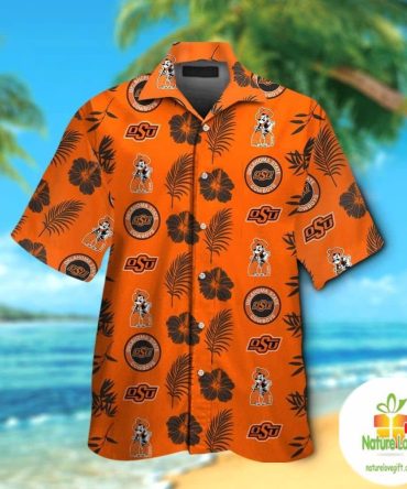 Oklahoma State Cowboys Hawaiian Shirt Short Sleeve Aloha Button Up