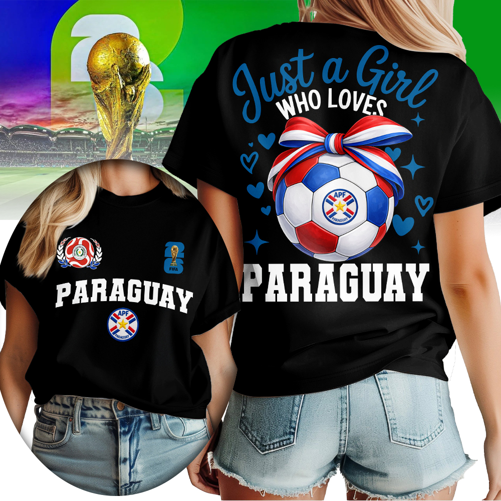 Paraguay , Premium Wc26 Just A Girl Who Loves Soccer Shirt
