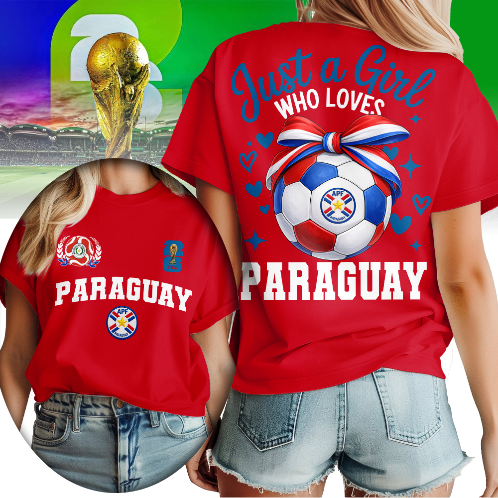 Paraguay , Premium Wc26 Just A Girl Who Loves Soccer Shirt