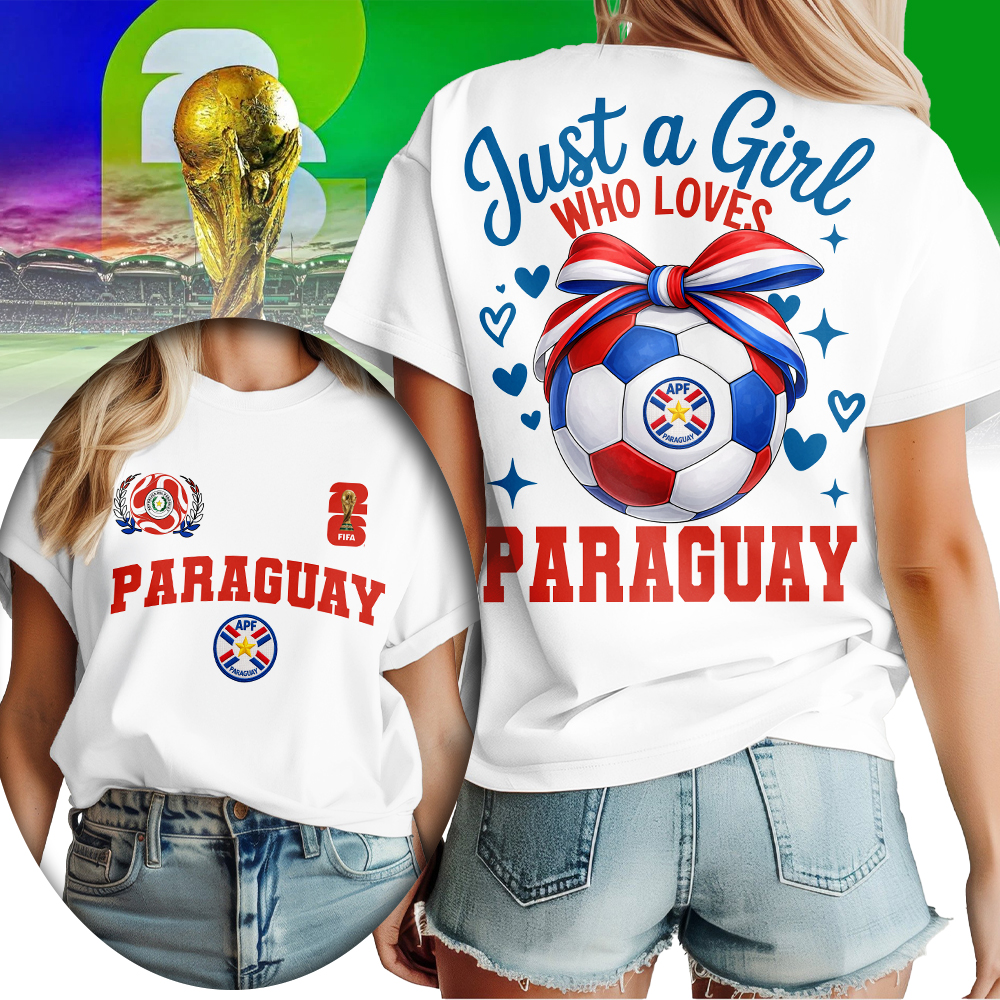Paraguay , Premium Wc26 Just A Girl Who Loves Soccer Shirt
