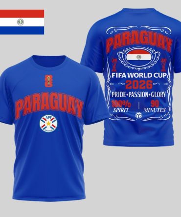 Paraguay , Premium Wc26 Pride Passion Glory 3D Shirt
