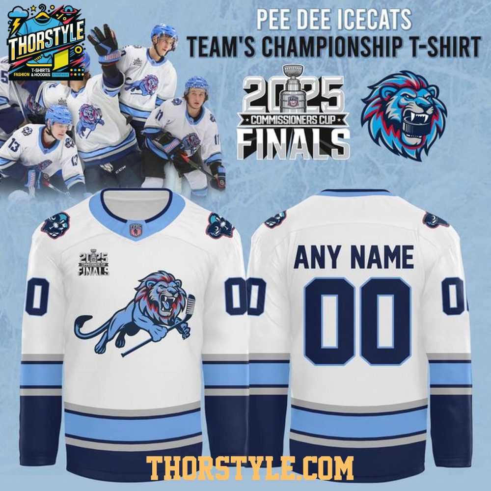 Pee Dee Icecats Divisional Championship 2025-2026 Personalized Hockey Jersey