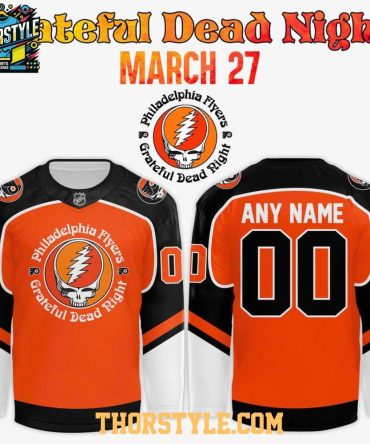Philadelphia Flyers Grateful Dead Night 2026 Personalized Hockey Jersey