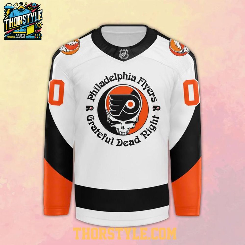 Philadelphia Flyers Grateful Dead Night 2026 Personalized Hockey Jersey - Image 5