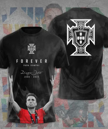 Portugal National Football Team X Diogo Jota 3D Shirt Hoodie Apparel