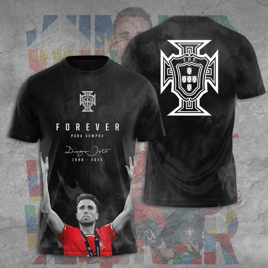 Portugal National Football Team X Diogo Jota 3D Shirt Hoodie Apparel