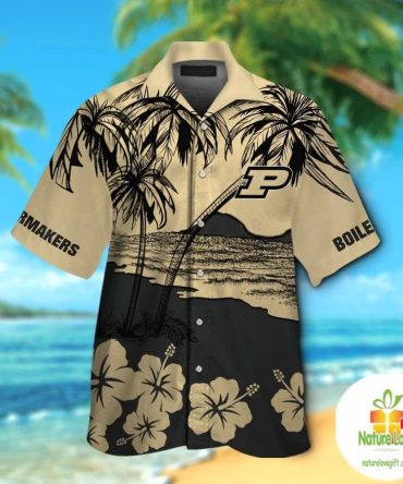 Purdue Boilermakers Hawaiian Shirt Short Sleeve Aloha Tropical Shirts