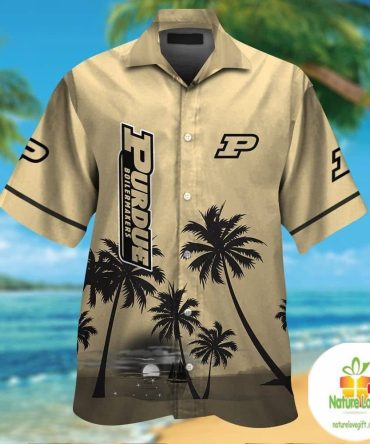 Purdue Boilermakers Hawaiian Shirt Short Sleeve Aloha Tropical Ver04