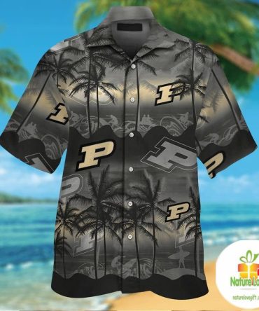 Purdue Boilermakers Hawaiian Shirt Short Sleeve Aloha