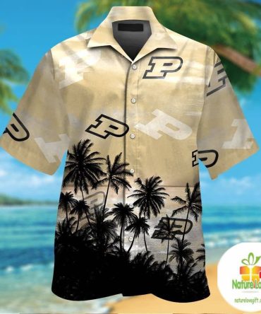 Purdue Boilermakers Hawaiian Shirt Short Sleeve Aloha Tropical Ver09