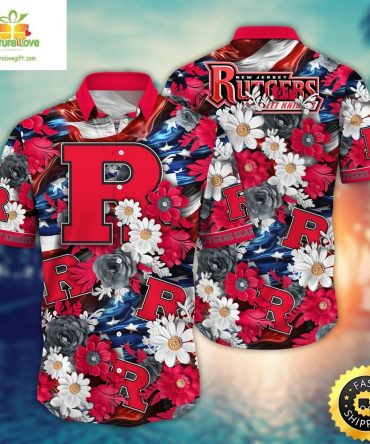Rutgers Scarlet Knights Ncaa3 Hawaii Shirt Independence Day
