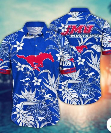 Smu Mustangs Hawaiian Shirt Ncaa Aloha Shirt For Summer Camp