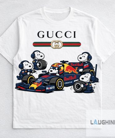 Snoopy F1 Redbull Racing Gucci Shirt