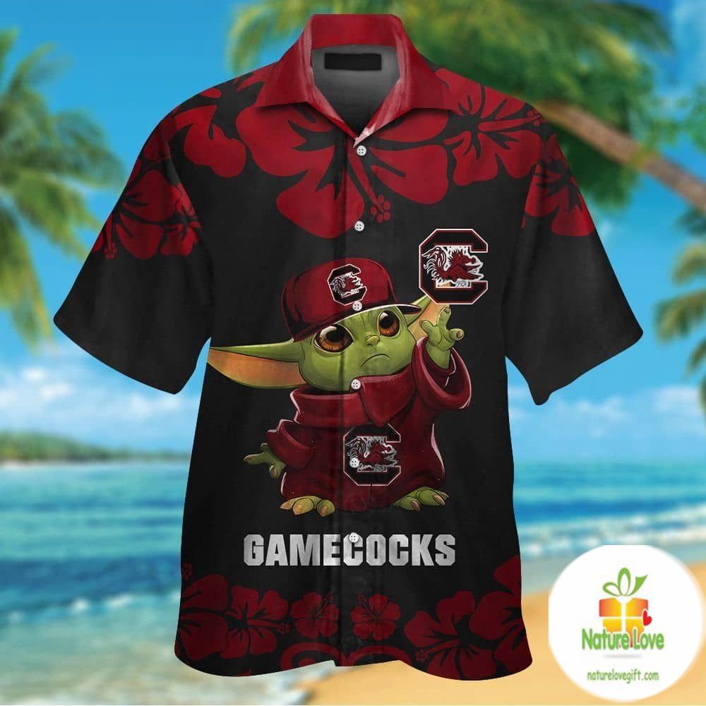 Gamecocks Baby Yoda Hawaiian Shirt South Carolina Aloha Shirt