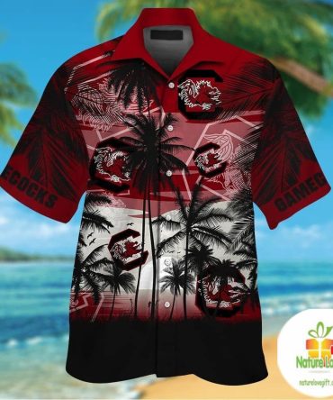 South Carolina Gamecocks Hawaiian Shirt Tropical Button Up Aloha