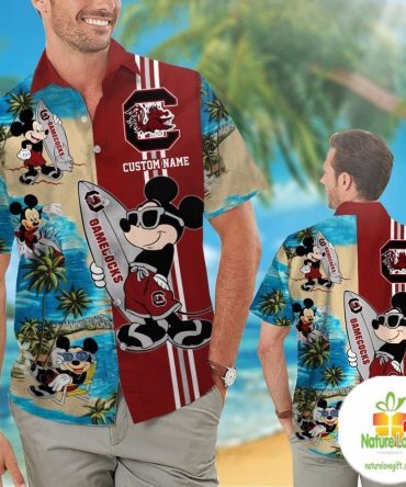 Personalized South Carolina Gamecocks Hawaiian Shirt