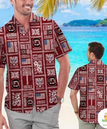 South Carolina Gamecocks Hawaiian Shirt Summer Aloha Tropical Fan Gear