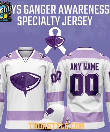 South Carolina Stingrays Hockey Fight Cancer 2026 Personalized Night Jersey