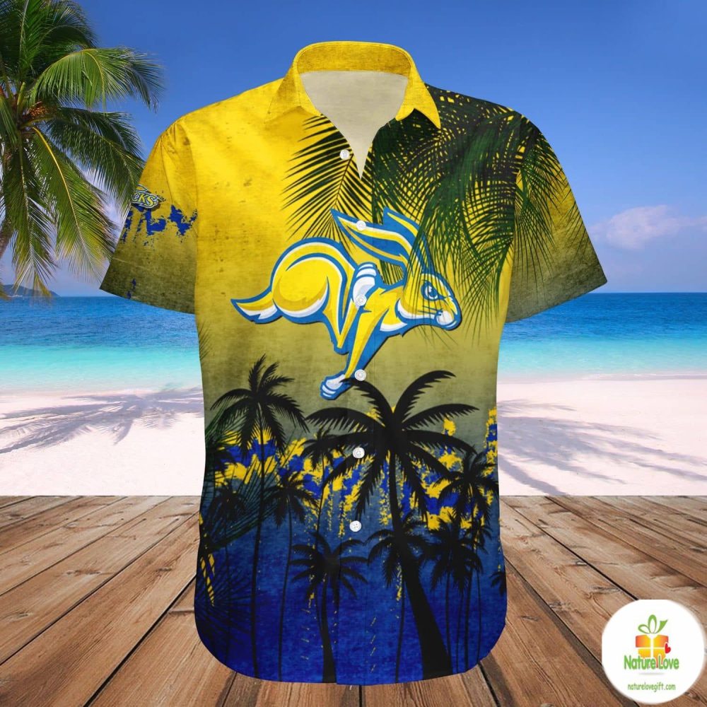 South Dakota State Jackrabbits Hawaii Shirt Ncaa Tropical Grunge Aloha
