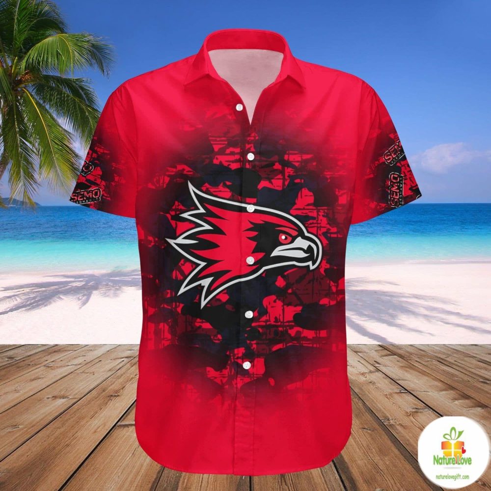 Southeast Missouri Redhawks Camo Vintage Hawaii Shirt Ncaa Aloha