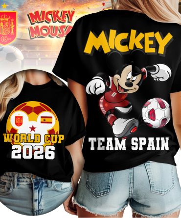 Spain , Premium Wc26 Mickey Women Shirt