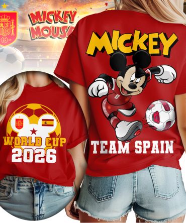 Spain , Premium Wc26 Mickey Women Shirt