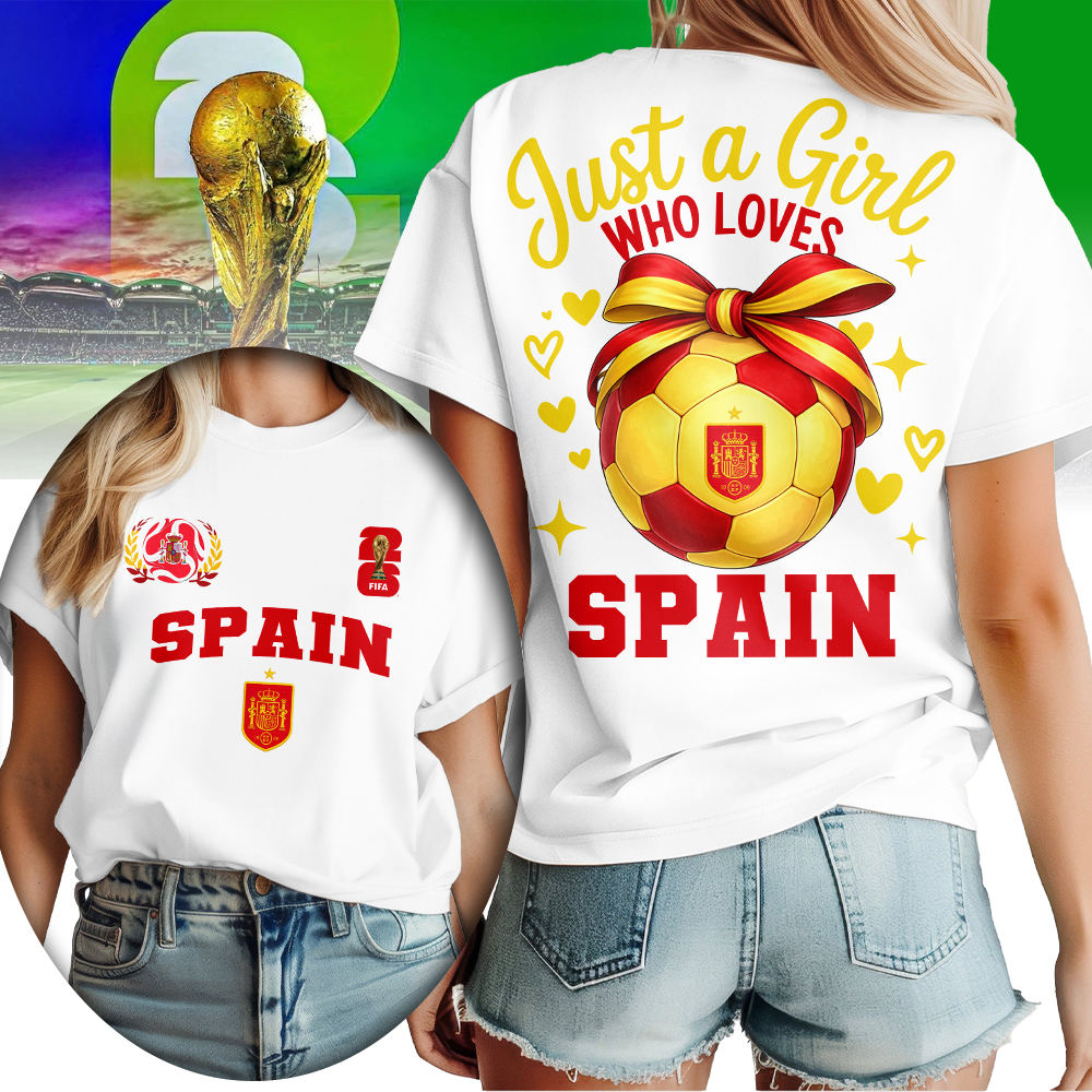 Spain , Premium Wc26 Just A Girl Who Loves Soccer Shirt