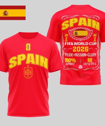 Spain , Premium Wc26 Pride Passion Glory 3D Shirt