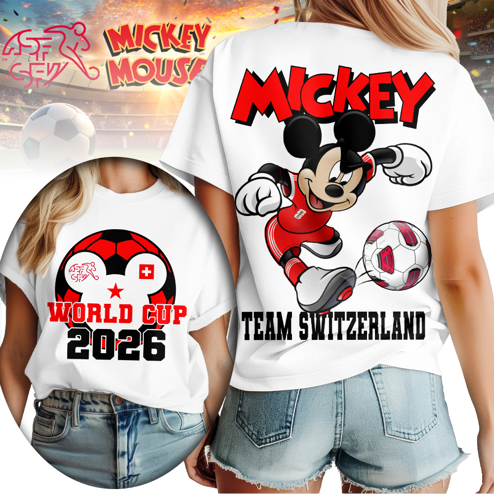 Switzerland , Premium Wc26 Mickey Women Shirt