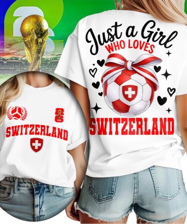 Switzerland , Premium Wc26 Just A Girl Who Loves Soccer Shirt
