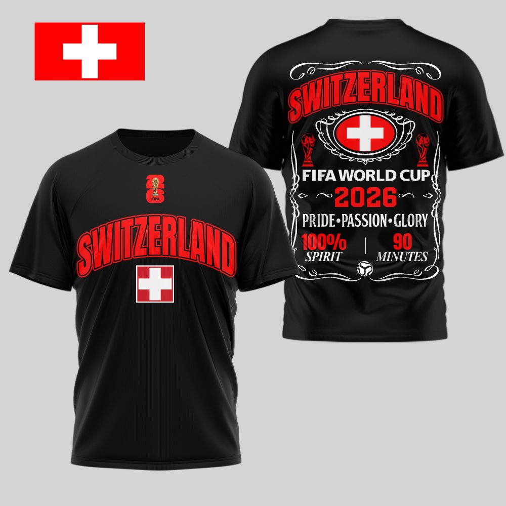 Switzerland , Premium Wc26 Pride Passion Glory 3D Shirt