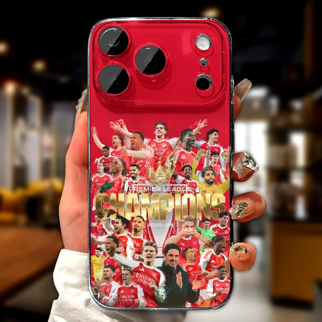 Arsenal Fc Premier League Champions 25/26 Phone Case