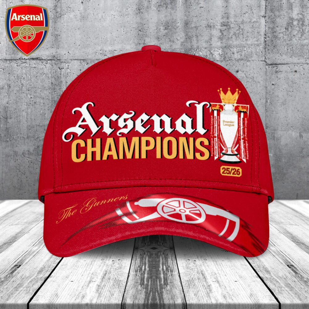 Arsenal Fc Premier League Champions 25/26 Classic Cap