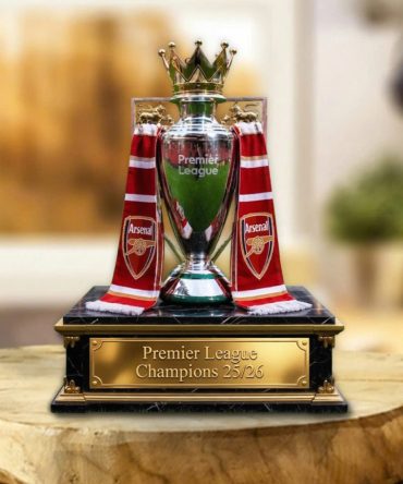 Arsenal Fc Premier League Champions 25/26 Custom Shape Acrylic Plaque