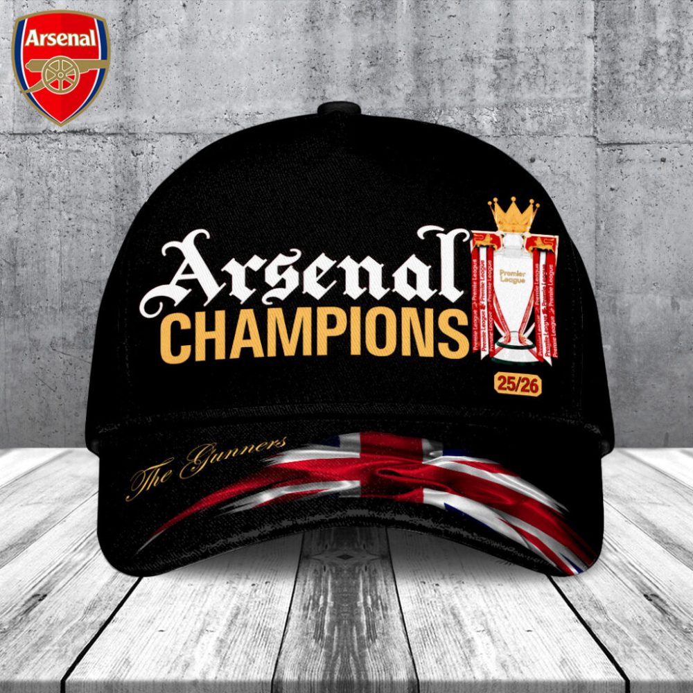 Arsenal Fc Premier League Champions 25/26 Classic Cap