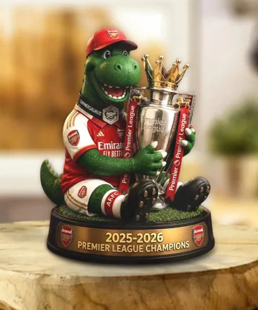 Arsenal Fc Premier League Champions 25/26 Custom Shape Acrylic Plaque