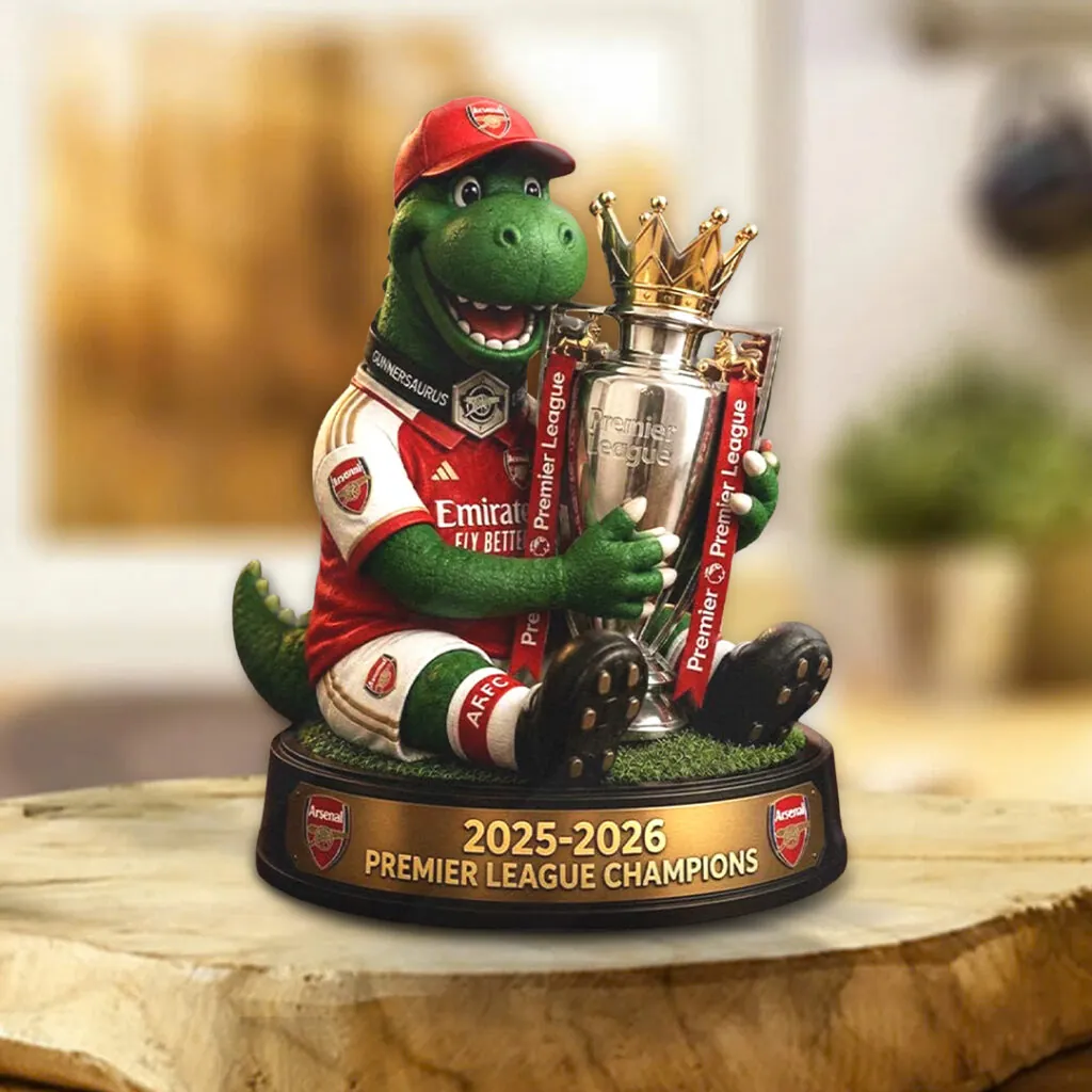 Arsenal Fc Premier League Champions 25/26 Custom Shape Acrylic Plaque