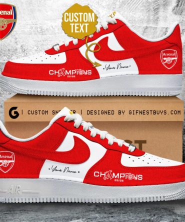 Personalized Arsenal Fc Premier League Champions 25/26 Af1 Sneaker
