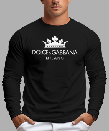 Limited Dolce & Gabbana Shirt Hoodie Long Sleeves T-Shirt-Tu24121334