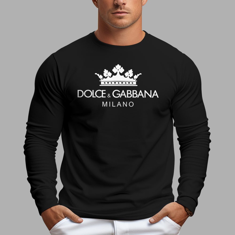 Limited Dolce & Gabbana Shirt Hoodie Long Sleeves T-Shirt-Tu24121334