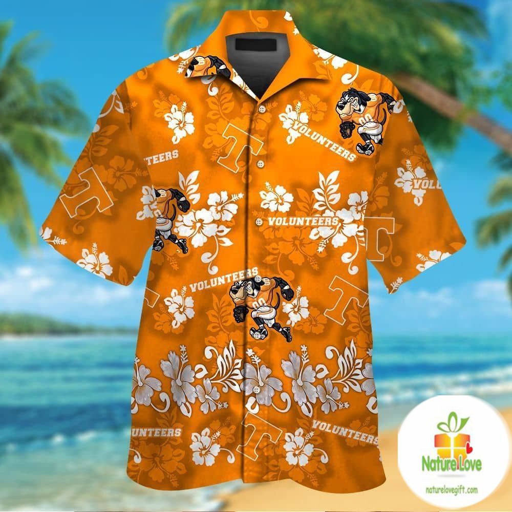 Tennessee Volunteers Hawaiian Shirt Short Sleeve Aloha Button Up Ver014