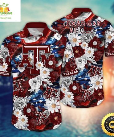 Texas A&M Aggies Ncaa Hawaii Shirt Independence Day