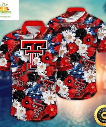 Texas Tech Red Raiders Ncaa Hawaii Shirt Independence Day