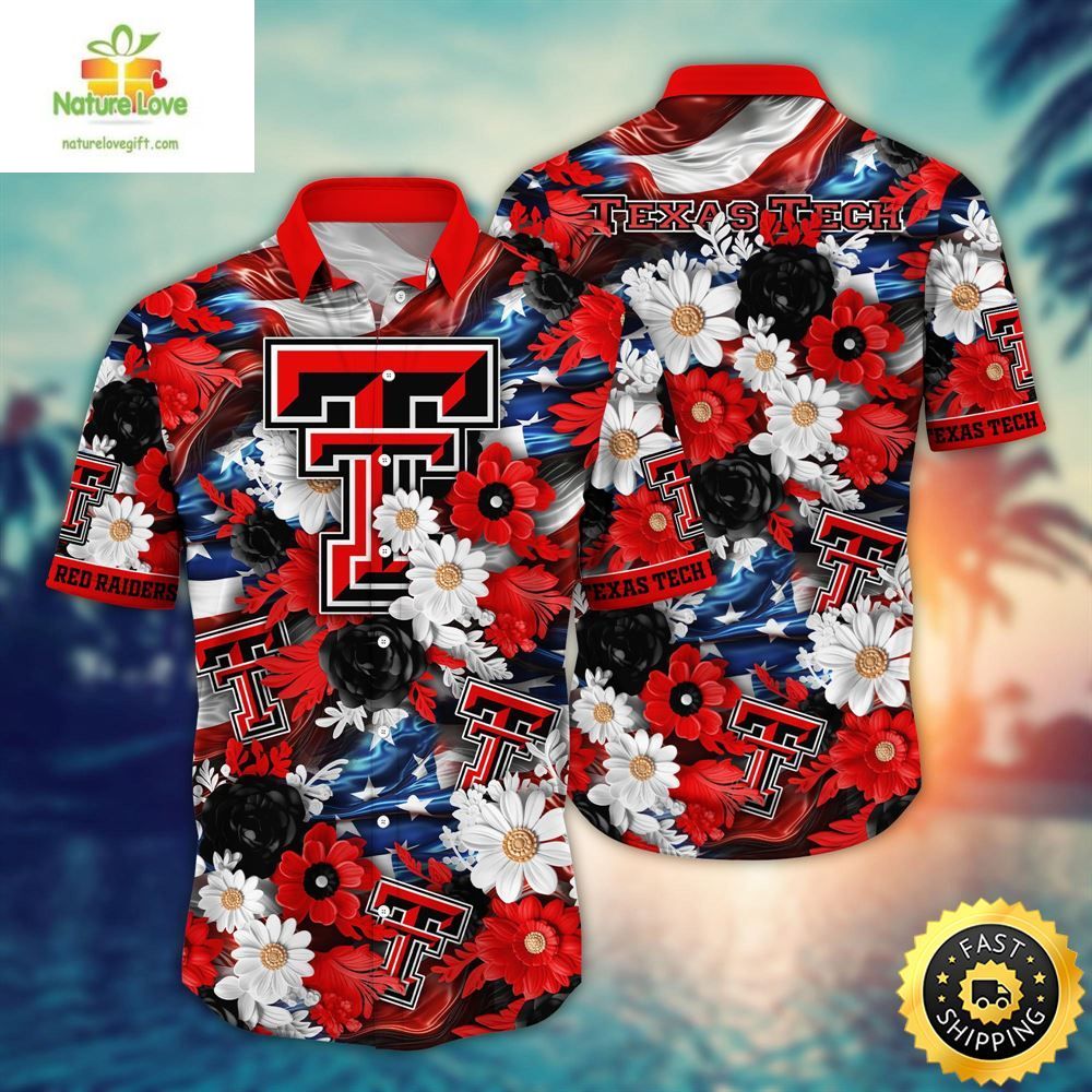 Texas Tech Red Raiders Ncaa Hawaii Shirt Independence Day