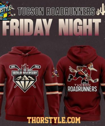 Tucson Roadrunners 10Th Anniversary 2016-2026 Celebrate Hoodie Shirts