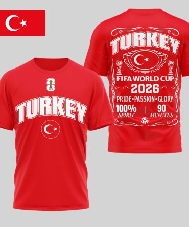 Turkey , Premium Wc26 Pride Passion Glory 3D Shirt