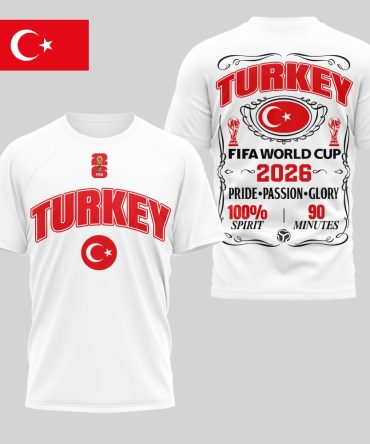 Turkey , Premium Wc26 Pride Passion Glory 3D Shirt