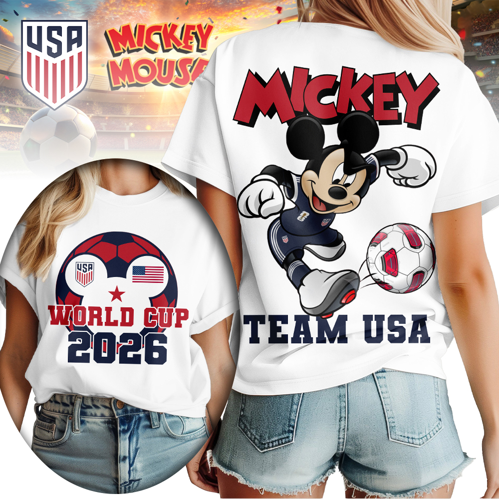 Usa , Premium Wc26 Mickey Women Shirt