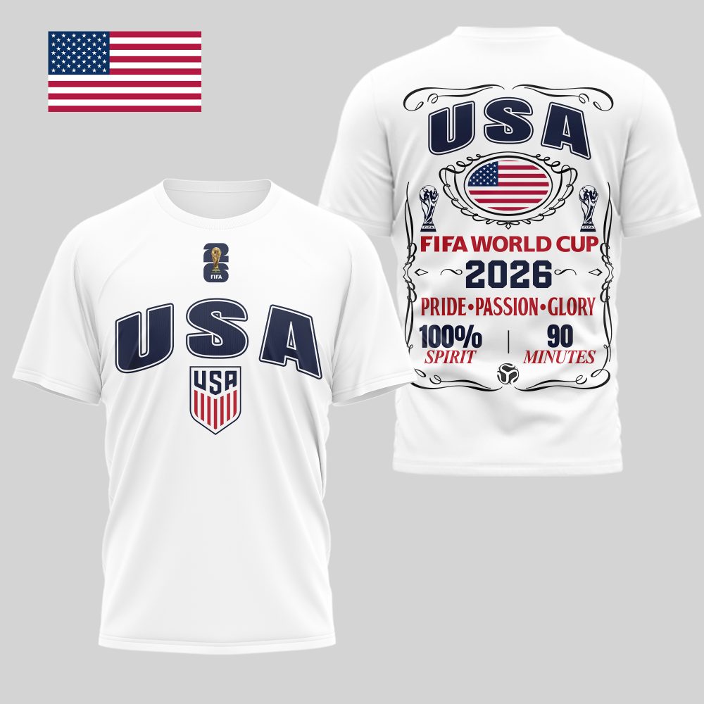 United States , Premium Wc26 Pride Passion Glory 3D Shirt