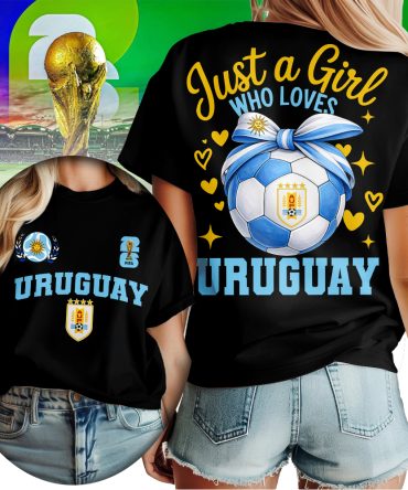 Uruguay , Premium Wc26 Just A Girl Who Loves Soccer Shirt